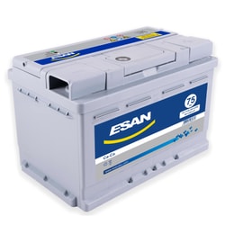 12V 75Ah Esan Tam Kapalı R+ Tırnaksız L3 Akü